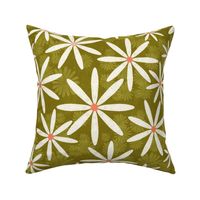 Ditsy Daisy_Moss Green_Large