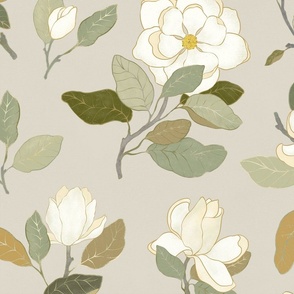 Magnolia in beige 