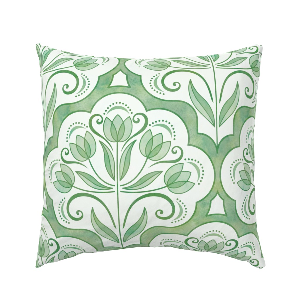 Art Nouveau Tulips Damask