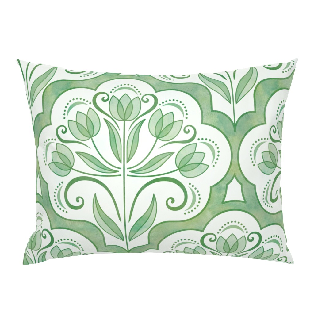 Art Nouveau Tulips Damask