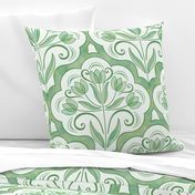 Art Nouveau Tulips Damask