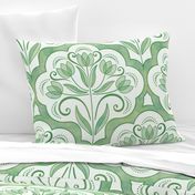 Art Nouveau Tulips Damask