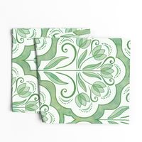 Art Nouveau Tulips Damask