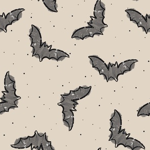 Watercolor Bats 