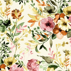 A Vintage Watercolor Chintz  