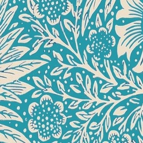 William Morris Marigold 12 inch Repeat Teal