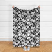 Monochrome Textured Pop Art Roses - large