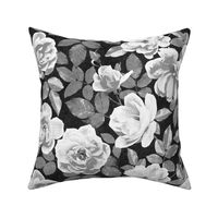 Monochrome Textured Pop Art Roses - large