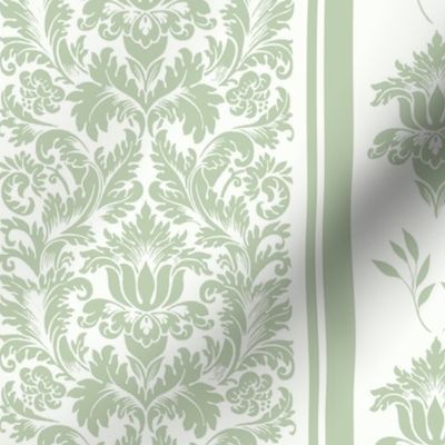 antiqued reconstructed Victorian  art floral vintage damask