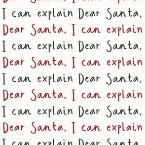 Dear Santa, I Can Explain - Christmas