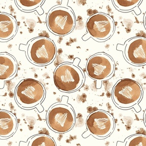 Coffee Cups Medium Splatter