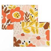 Retro Paper Cut Florals