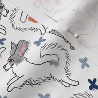 Toon Papillons chasing butterflies - blue