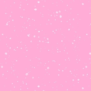 White Splatters on Pink