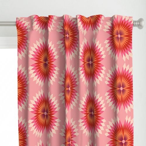 Retro Refracted Floral pink XL wallpaper scale by Pippa Shaw