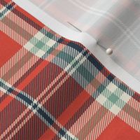 Headmaster Plaid - Red Navy Blue Mint Regular Scale