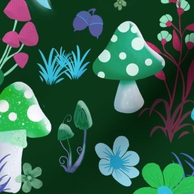 Mushrooms - Blue_Green