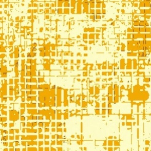 Golden Yellow Linen Dots, 24 inch