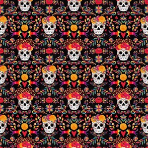 Day of the Dead SMALL Black