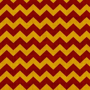 Lion House Chevron Crimson and Gold large scale 