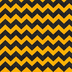 Badger House Chevron Black and Yellow large scale