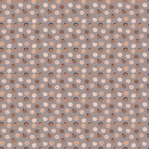 Baby dark grey white dots 3 inch pattern tile