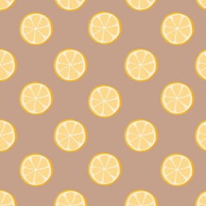 Lemon pattern chocolate