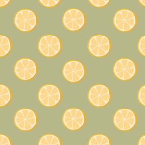 Lemon pattern sage 