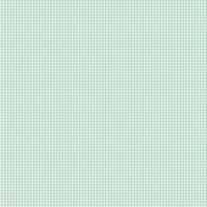 Gisette Gingham in Mint and Grey: Soft Feminine Charm with a Sweet Touch