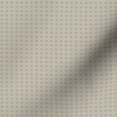 Plotted: Foggy Sage & Sienna Geometric Dot, Modern Small Print, Tiny Dots