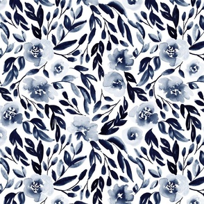 Indigo blue trellis