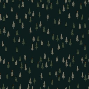 Christmas Trees - Pine Green