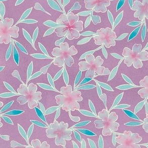 lila flowers purple background