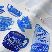 Teacups and Mugs in Blue (small)
