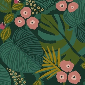 Tropical Floral - Jungle - Jumbo