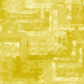 Rectangled Bars Scrambled, golden yellow tones, 24 in