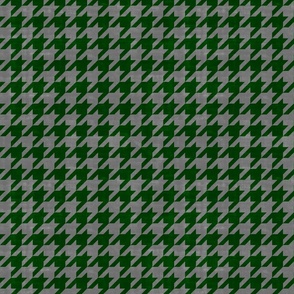 Snake House Houndstooth Green and Silver 