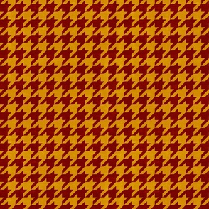 Lion House Houndstooth Crimson and Gold 