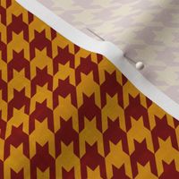 Lion House Houndstooth Crimson and Gold small scale