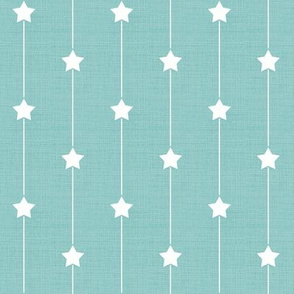 Star Path on Duck Egg Linen