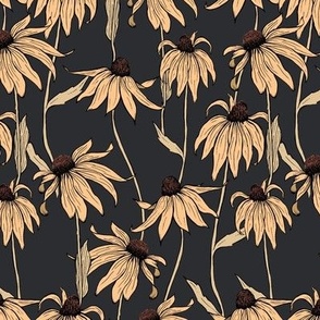 Blackeyed Susan - Fall Floral - Dark