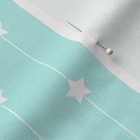 Star Path on Soft Turquoise