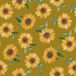 sole sunflowers - pistachio