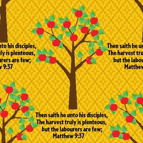 Apple Tree and Harvest Verse