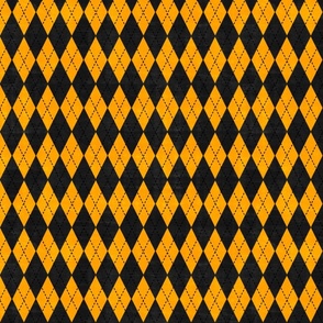 Badger House Argyle Black and Yellow 