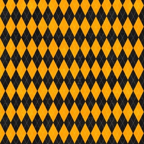 Badger House Argyle Black and Yellow
