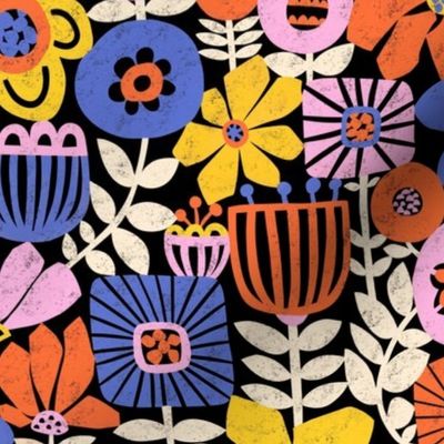 Mod Art Flower Collage