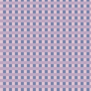 Blue, purple and pink gingham - Small scale