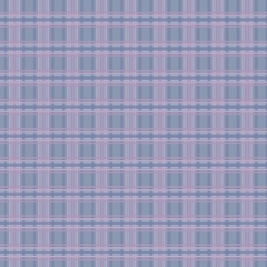 Purple and blue tartan - Small scale