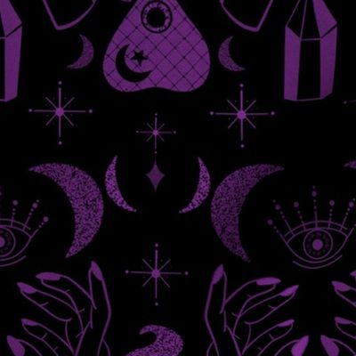 Dark Magic Witchy Repeating Pattern